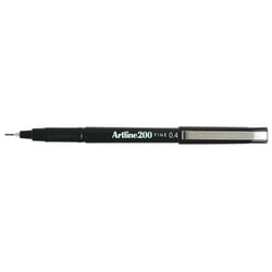 Lot de 12 stylos feutres permanents - Pointe 0,4 mm - ARTLINE - Noir - 200