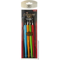 Outils pour la gravure - 4 types de cutters - Lame métal - Royal & Langnickel