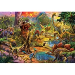 Puzzle terre des dinosaures 1000 pièces - collection préhistoire - educa - 17655