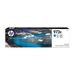 973X Cartouche d'encre cyan PageWide grande capacité authentique (F6T81AE) pour  PageWide Pro 452/477/552/577