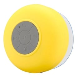 Enceinte Bluetooth Waterproof Kit Mains Libres Iphone Smartphone Tablette Jaune YONIS