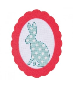 Kit Point de croix ~ Lièvre ~ Flower Power petit format - Rico Design Bleu
