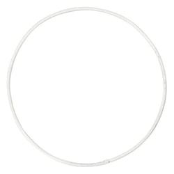 10 cercles en métal blanc - Ø 10 cm
