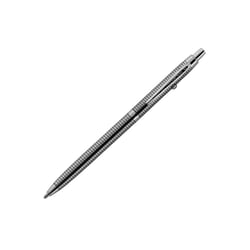 Stylo à bille - Chrome et noir - Encre noire - Pointe moyenne - Rétractable - Fisher Space Pen