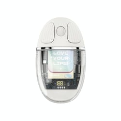 Souris Sans Fil 2.4G Bluetooth 5.0 LED Ergonomique Rechargeable Compacte Blanc YONIS