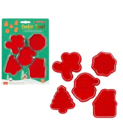 5 emporte - pieces cuisine – Noel - LEGAMI - Rouge