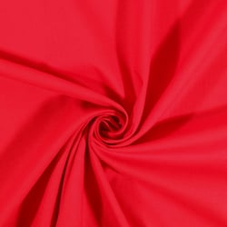 Tissu Coton uni Rouge vif