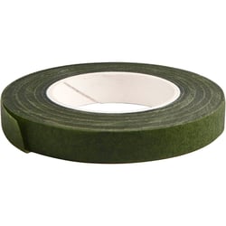 Ruban adhésif floral, L : 12 mm, vert foncé, 27 m/ 1 rouleau