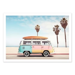 Affiche 50x70 cm - California Van - Philippe Hugonnard