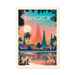 Affiche 30x40 cm - Bangkok - Studio Inception