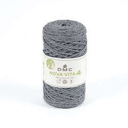 DMC - Fil Coton Recyclé Eco Vita Metallic 4mm Col. 12 gris