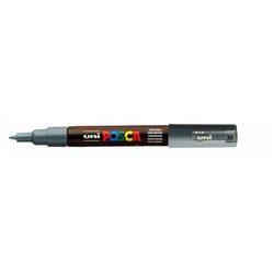 Lot de 12 Marqueurs pointe conique extra-fine POSCA PC1MC 0,7 - 1mm Gris Ardoise POSCA