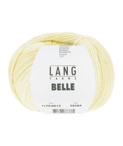 Pelote de Coton à tricoter et crocheter BELLE - Lang Yarns 13 Jaune