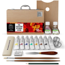Peinture à l'huile - Coffret bois - 18 pièces - Winsor et Newton - Artist