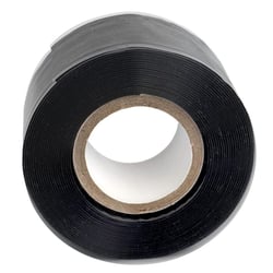 Ruban de réparation silicone isolant et auto amalgamant, colmate les fuites, étirable et étanche - Noir - 3m x 25mm