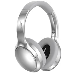 Casque Audio Bluetooth Rétro Sans Fil Léger Confortable Longue Autonomie Argent YONIS