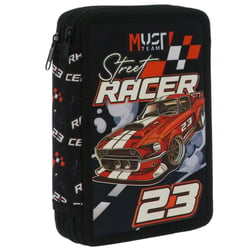 Trousse garnie Must Street Racer 21 CM - 2 compartiments