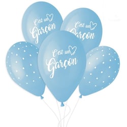 5 Ballons C'est un Garçon Ø33cm
