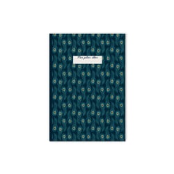 Carnet souple A6 deluxe - Paon - Hirondelles & Cie