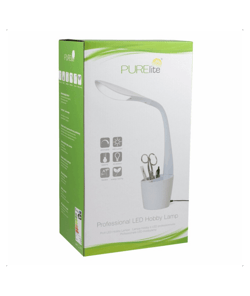 Lampe de Bureau LED avec Rangement - Purelite : Éclairage Optimal et Organisation Pratique pour Votre Espace de Travail Vert