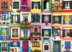 Puzzle 1000 pièces - Mediterranean Windows - Eurographics