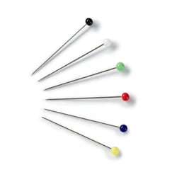 Prym Epingles tête de verre 0,60 x 30 mm couleurs assorties