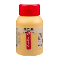 Peinture acrylique - Jaune de Naples Foncé - 223 - Pot de 750 ml - Talens Art Creation