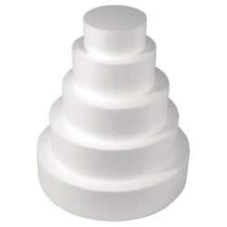 Rayher - Pièce montée polystyrène Ø 30 à 10 cm Haut 35cm 5 p