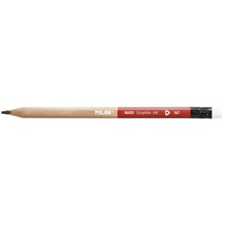 Crayons graphite MAXI avec gomme 12 pièces