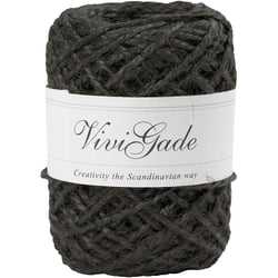 Chanvre naturel, ép. 1-2 mm, noir, 30 m/ 1 rouleau