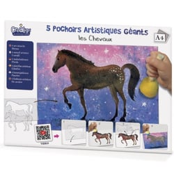 Pochoirs artistiques geants - les chevaux
