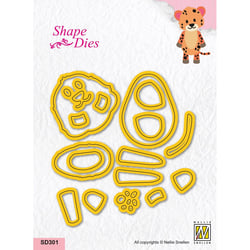Nellie's Choice Shape Dies Guépard 25pcs