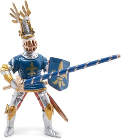 Figurine Chevalier bleu fleur de lys - Papo