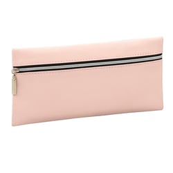Trousse plate rectangle 22 CM ROSE