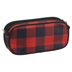 Trousse rectangulaire Damier Rouge et Noir 22 CM