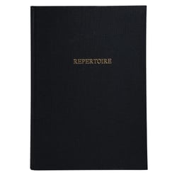 Registre 297X210 Répertoire travers 300 pages - Noir toilé - Le Dauphin