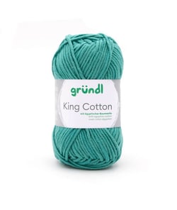 Pelote de Coton à tricoter KING COTTON - Grundl 35 Vert
