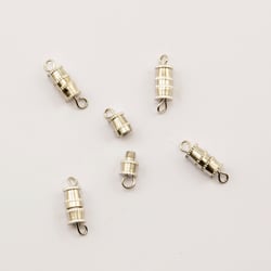 Fermoirs à visser Vaessen Creative - Fixation - Métal - Argenté - 10 mm - Lot de 144 pièces