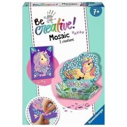 Coffret Mosaique Licorne  - Décoration facile pour enfants des 7 ans - Bleu - Multicolore
