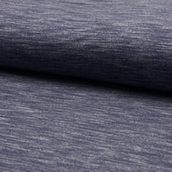 Tissu Sweat envers tout doux chiné Bleu jean