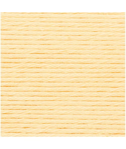 Pelotes de fil à tricoter CREATIVE COTTON ARAN de Rico Design - Laissez libre cours à votre créativité avec douceur et style ! 63 Jaune clair
