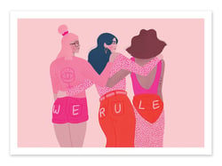 Affiche 50 x 70 cm -  We rule - Veronika Grenzebach by The Artcicle