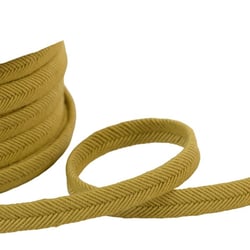 Bobine 20m double cordon fils 10mm vert/beige