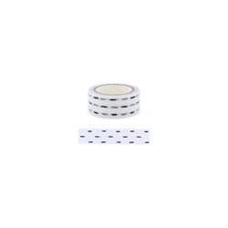 Masking tape tirets noirs La Fourmi 15mm x 5m