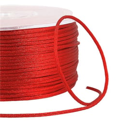 Bobine 100m queue de rat 2mm Rouge
