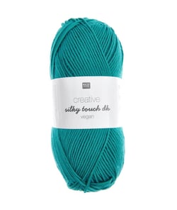Fil à tricoter Creative Silky Touch Dk Vegan - 100gr - Rico Design 025 Bleu Aigue-Marine
