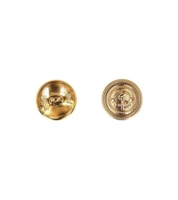 Lot de 6 boutons métal ancre or