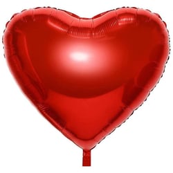 Ballon Aluminium Hélium Coeur Rouge XL - 90 cm