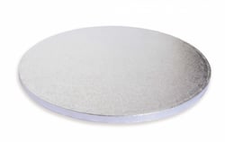 Support à gâteau épais Rond Argenté