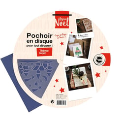 MégaCréa DIY - Pochoir de Noël 25 cm Etoile de Noël 8,5 cm